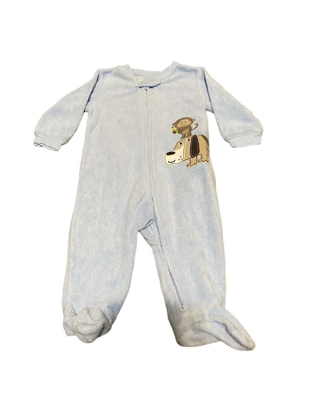 Carters 6 m Baby Boy Sleeper PJs Terry Cloth Outfit One Piece Romper 4/$20 🛑